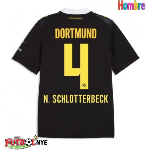 Camiseta Borussia Dortmund Nico Schlotterbeck #4 Visitante Equipación 2026-27 manga corta